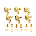 Gotoh SGS510Z-S5-LGG Meccaniche Standard 6L Gold Set di meccaniche 6 in linea per chitarra elettrica