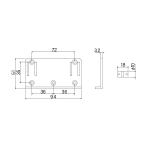 Gotoh 205B-5-C Ponte Basso 5 Corde Chrome Ponte Basso 5 Corde Chrome