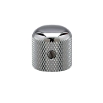 Gotoh VK1-18-C Potentiometer Knob 18mm Chrome Manopola per potenziometro (Shaft 6mm) in metallo zigrinato con vite di fissaggio