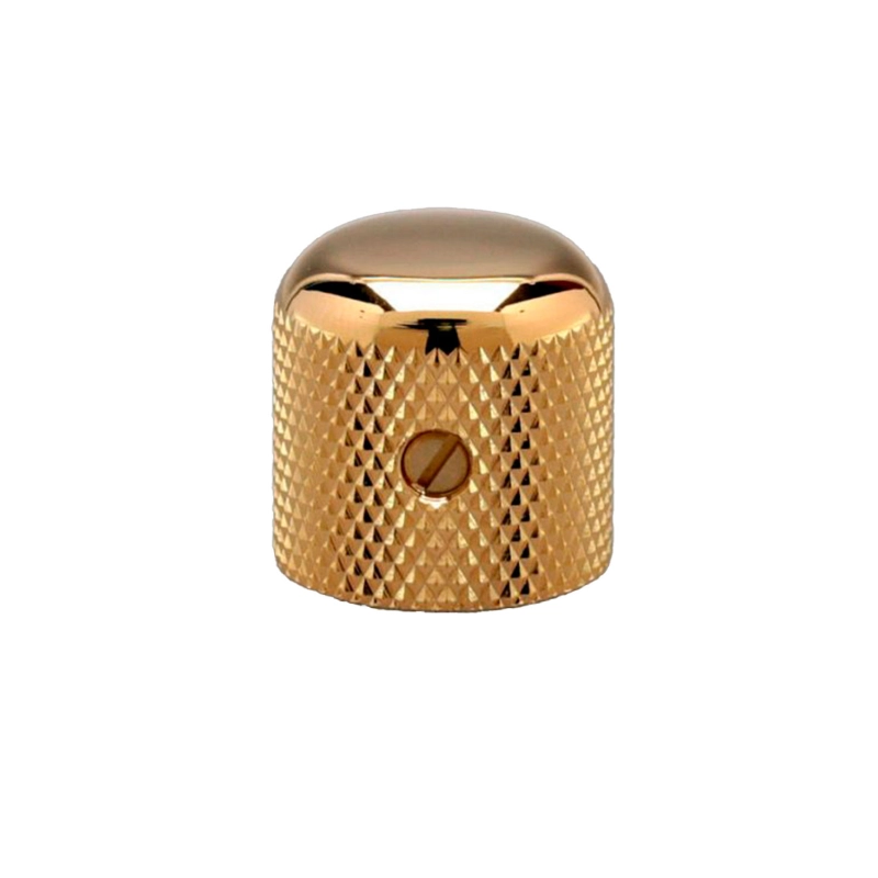 Gotoh VK1-18-GG Potentiometer Knob 18mm Gold Manopola per potenziometro (Shaft 6mm) in metallo zigrinato con vite di fissaggio