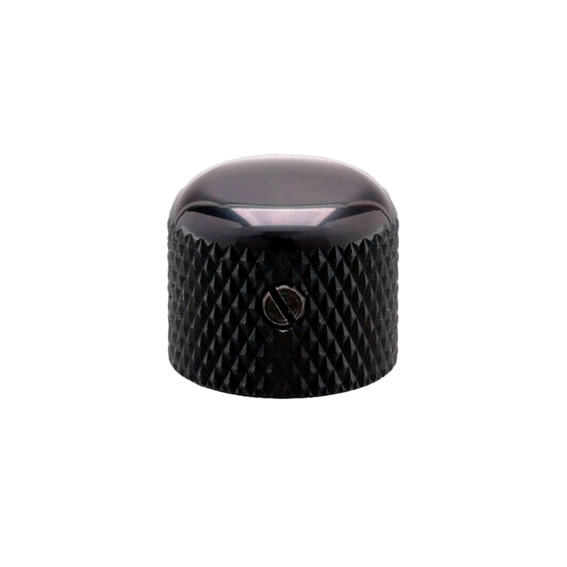 Gotoh VK3-B Potentiometer Knob 19mm Black Manopola per potenziometro (Shaft 6mm) in metallo zigrinato con vite di fissaggio