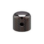 Gotoh VK1-19-CK Potentiometer Knob 19mm Black Chrome Manopola per potenziometro (Shaft 6mm) in metallo zigrinato con vite di fissaggio
