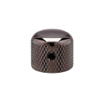 Gotoh VK3-CK Potentiometer Knob 19mm Black Chrome Manopola per potenziometro (Shaft 6mm) in metallo zigrinato con vite di fissaggio