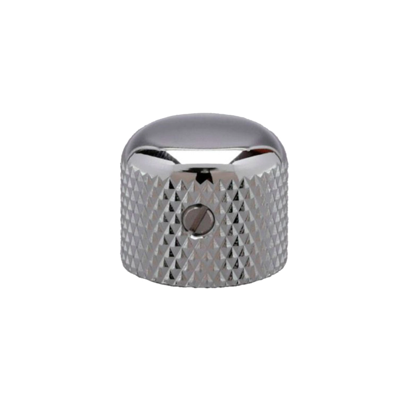 Gotoh VK3-C Potentiometer Knob 19mm Chrome Manopola per potenziometro (Shaft 6mm) in metallo zigrinato con vite di fissaggio