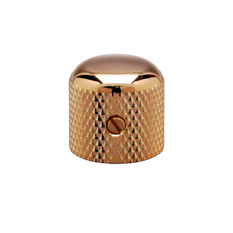 Gotoh VK1-19-GG Potentiometer Knob 19mm Gold Manopola per potenziometro (Shaft 6mm) in metallo zigrinato con vite di fissaggio