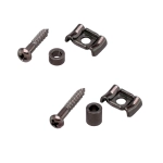 Gotoh RG105-RG130-CK String Retainer Chitarra Black Chrome Set 2pcs Abbassa corde per chitarra set completo (1x RG105 + 1x RG130)