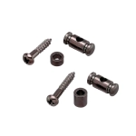 Gotoh RG15-RG30-CK String Retainer Chitarra Black Chrome Set 2pcs Abbassa corde per chitarra set completo (1x RG15 + 1x RG30)