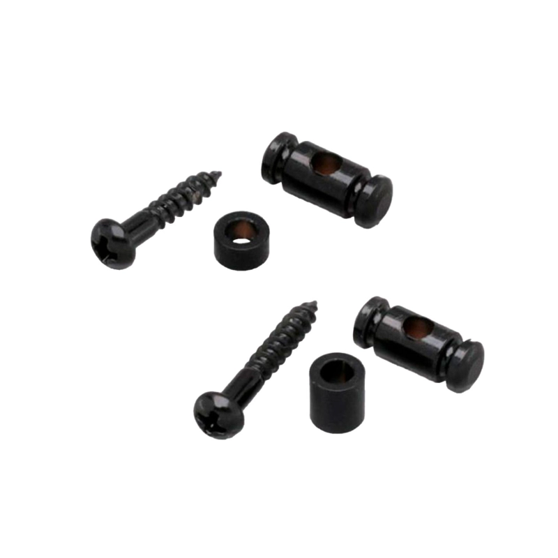 Gotoh RG15-RG30-B String Retainer Chitarra Black Set 2pcs Abbassa corde per chitarra set completo (1x RG15 + 1x RG30)