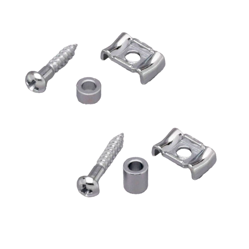 Gotoh RG105-RG130-C String Retainer Chitarra Chrome Set 2pcs Abbassa corde per chitarra set completo (1x RG105 + 1x RG130)