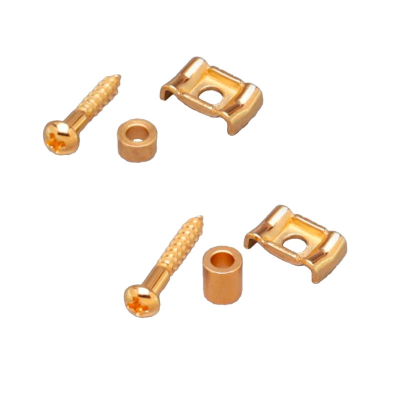 Gotoh RG105-RG130-GG String Retainer Chitarra Gold Set 2pcs Abbassa corde per chitarra set completo (1x RG105 + 1x RG130)
