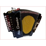 CROSIO FISARMONICA DIATONICA LEGNO 2 BASSI 12 TASTI - organetto