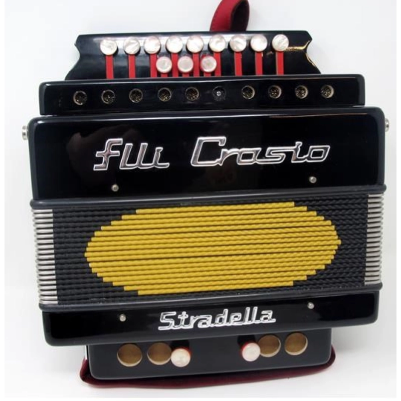 CROSIO FISARMONICA DIATONICA LEGNO 2 BASSI 12 TASTI - organetto