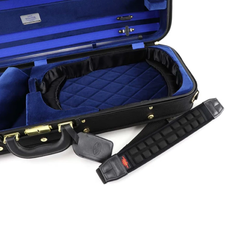 Jakob Winter 3024-CS-012 Astuccio per Violino 4/4 Nero interno Blu