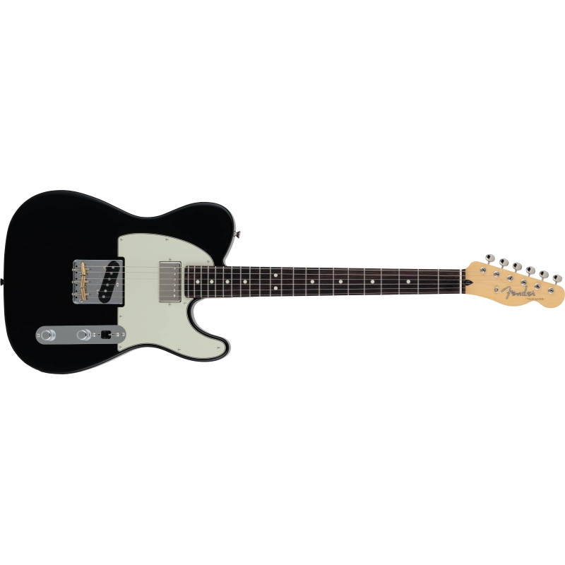 Fender 2024 Collection Made in Japan Hybrid II Telecaster® SH, Rosewood Fingerboard, Black