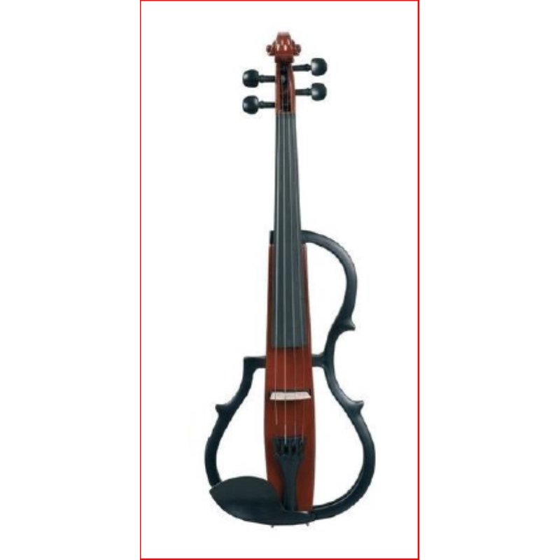 GEWA Violino Silent Marrone-Rosso, Elettrificato - Trasparente