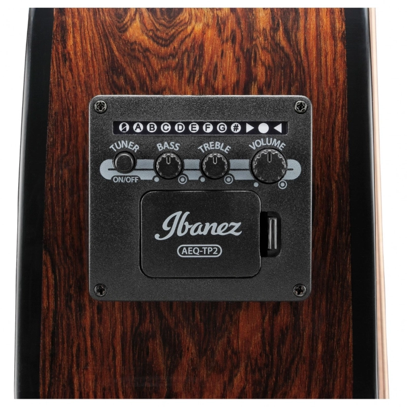 Ibanez AEG74MHS Chitarra Acustica Preamplificatore Ibanez AEQ-TP2 con accordatore integrato