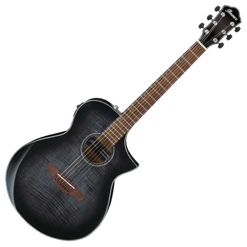 Ibanez AEWC400TKS Chitarra acustica elettrificata finitura Transparent Black Sunburst High Gloss