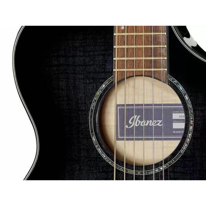 Ibanez AEWC400TKS Chitarra acustica elettrificata finitura Transparent Black Sunburst High Gloss