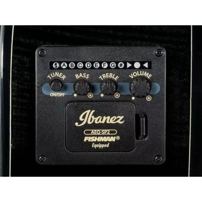 Ibanez AEWC400TKS Chitarra acustica elettrificata finitura Transparent Black Sunburst High Gloss