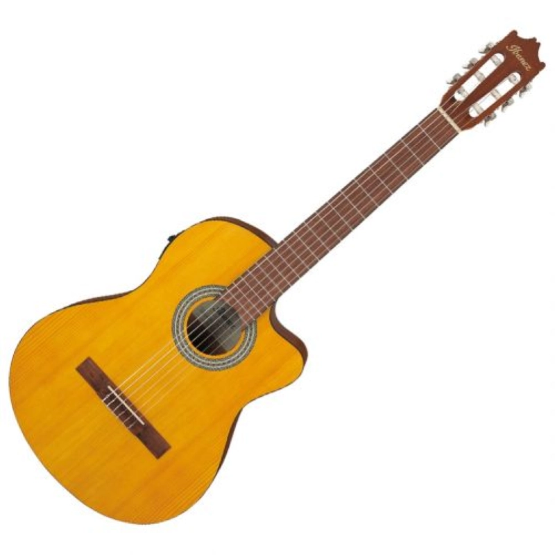 Ibanez GA3ECE Open Pore Amber Chitarra Classica Cutaway Elettrificata