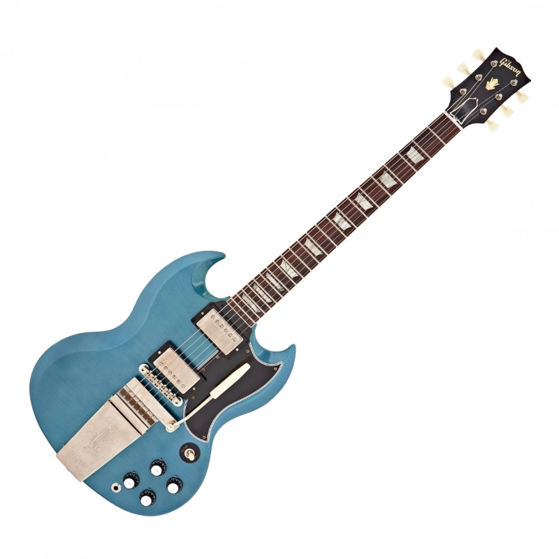 Gibson Custom Murphy Lab 1964 SG Standard Reissue w/Maestro Vibrola Ultra Light Aged Pelham Blue