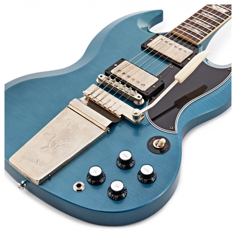 Gibson Custom Murphy Lab 1964 SG Standard Reissue w/Maestro Vibrola Ultra Light Aged Pelham Blue
