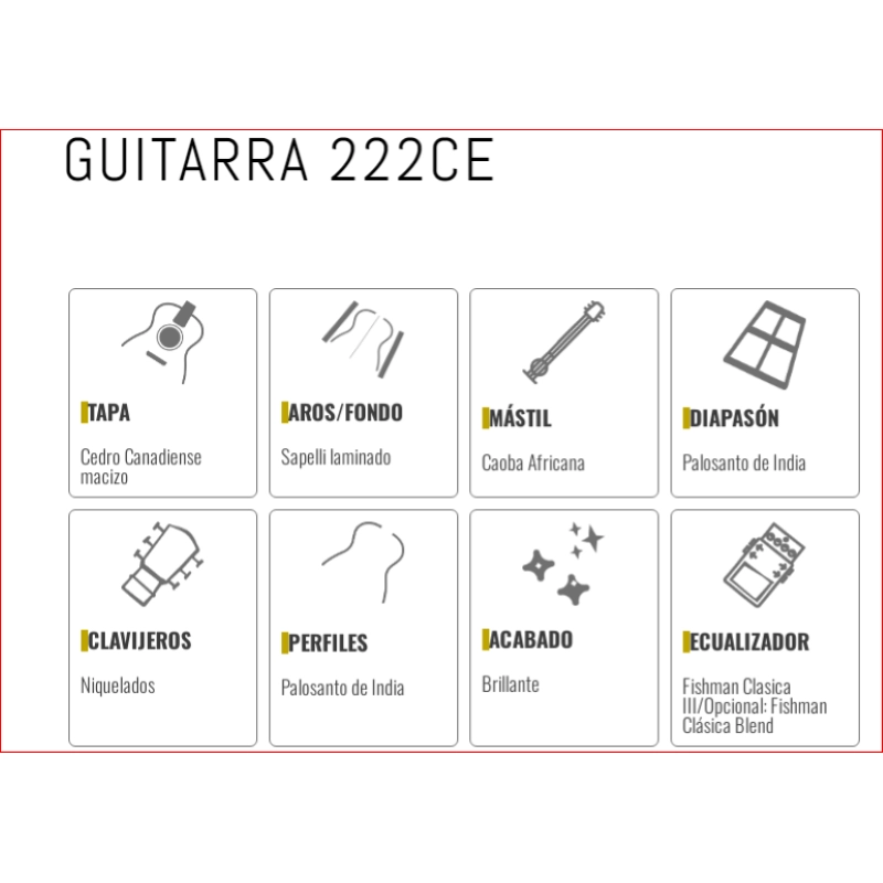 Paco Castillo 222CE Chitarra Classica Elettrificata
