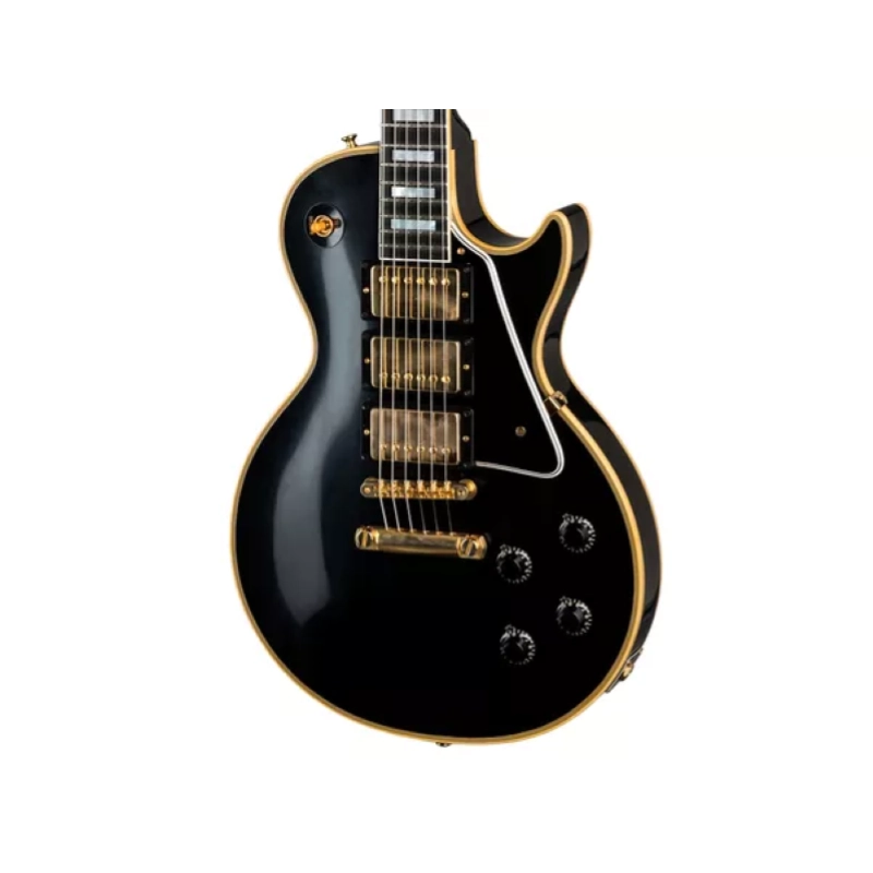 Gibson Custom 1957 Les Paul Custom Black Beauty Reissue VOS Ebony 3-Pickup