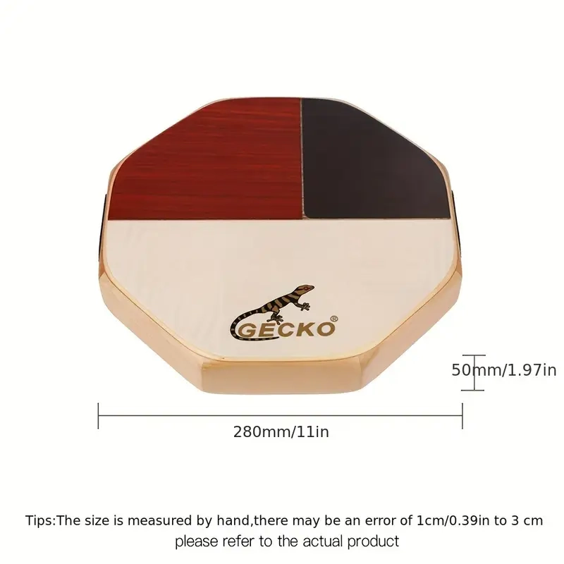 LapTop GECKO SD1 Cajon Tamburo 3 suoni Ottagonale cm.28x5