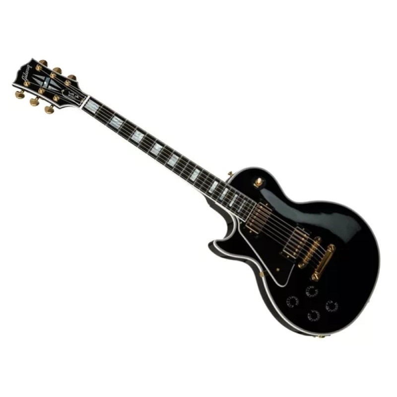 Gibson Custom Les Paul Custom w/ Ebony Fingerboard Gloss (Left-handed) Ebony LPC-LHEBGH1E