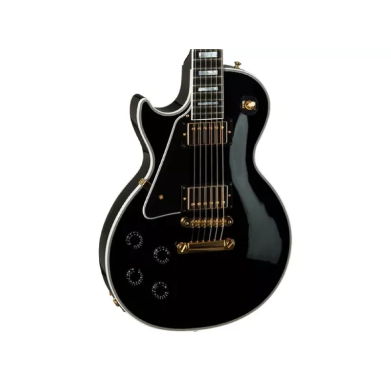 Gibson Custom Les Paul Custom w/ Ebony Fingerboard Gloss (Left-handed) Ebony LPC-LHEBGH1E