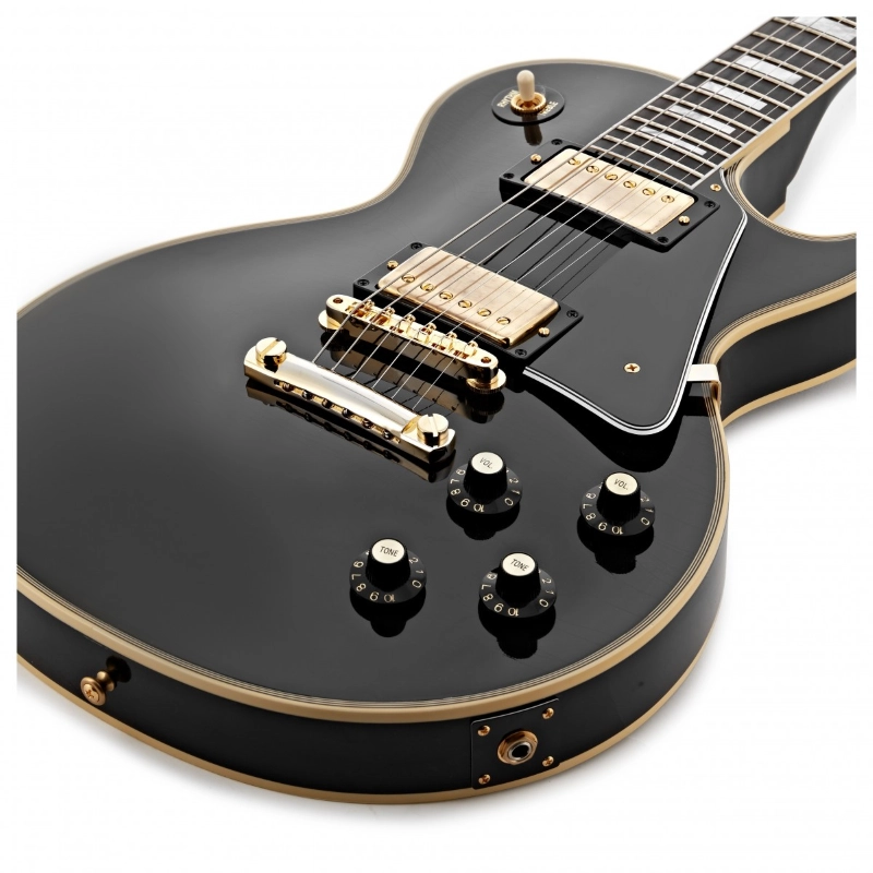 Gibson Custom Shop Murphy Lab 1968 Les Paul Custom Reissue Ebony Ultra Light Aged LPC68ULEBGH1