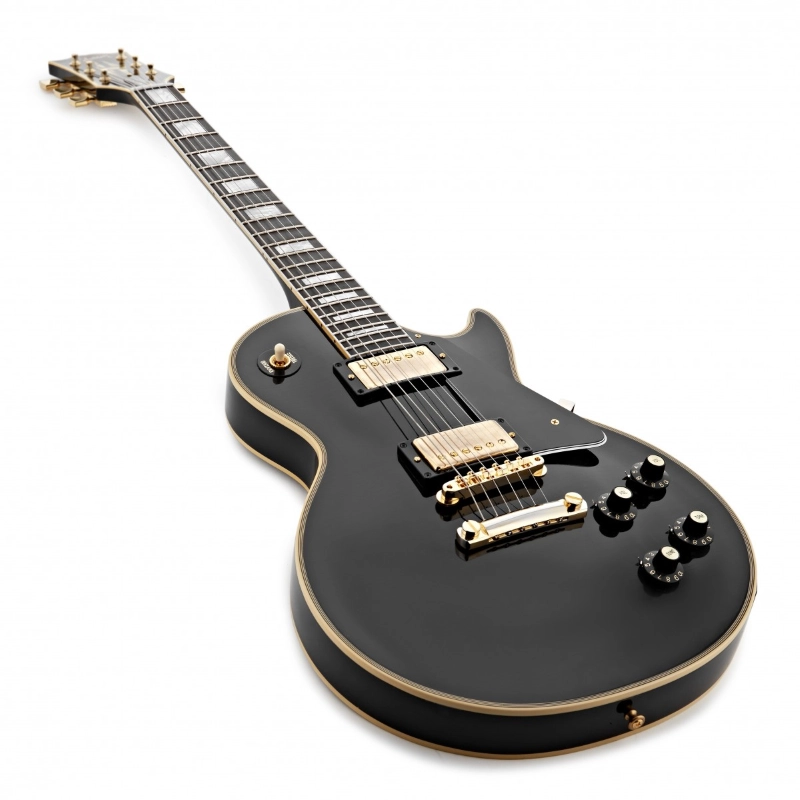 Gibson Custom Shop Murphy Lab 1968 Les Paul Custom Reissue Ebony Ultra Light Aged LPC68ULEBGH1