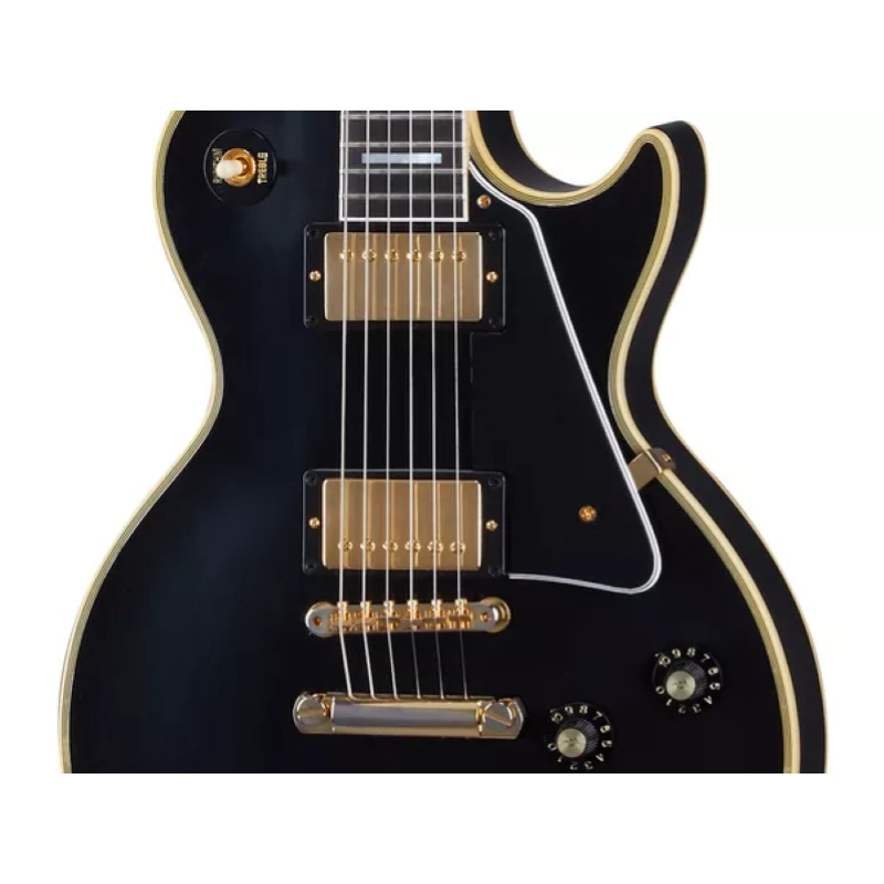 Gibson Custom Shop Murphy Lab 1968 Les Paul Custom Reissue Ebony Ultra Light Aged LPC68ULEBGH1