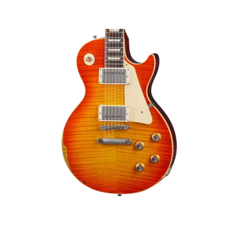 Gibson Custom 1960 Les Paul Standard Reissue Heavy Aged Tangerine Burst LPR60HATGBNH1