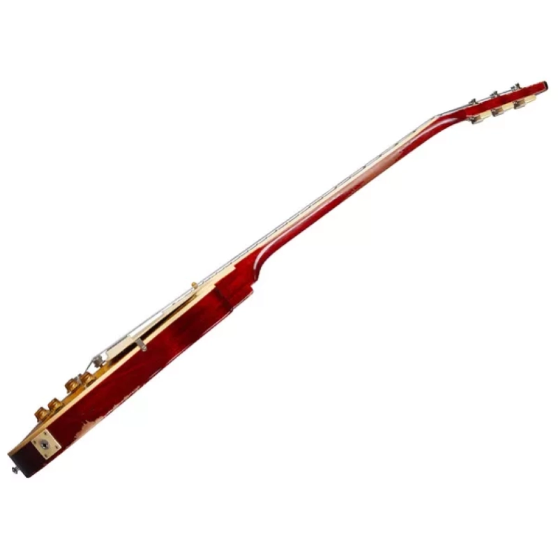 Gibson Custom 1959 Les Paul Standard Reissue Heavy Aged Golden Poppy Burst LPR59HAGPBNH1