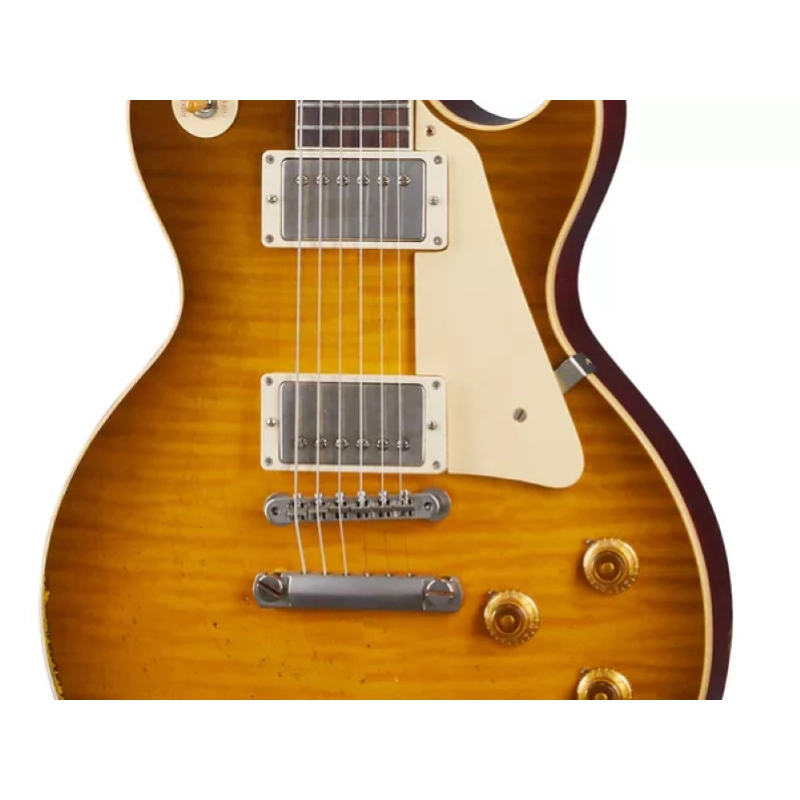 Gibson Custom 1959 Les Paul Standard Reissue Heavy Aged Golden Poppy Burst LPR59HAGPBNH1