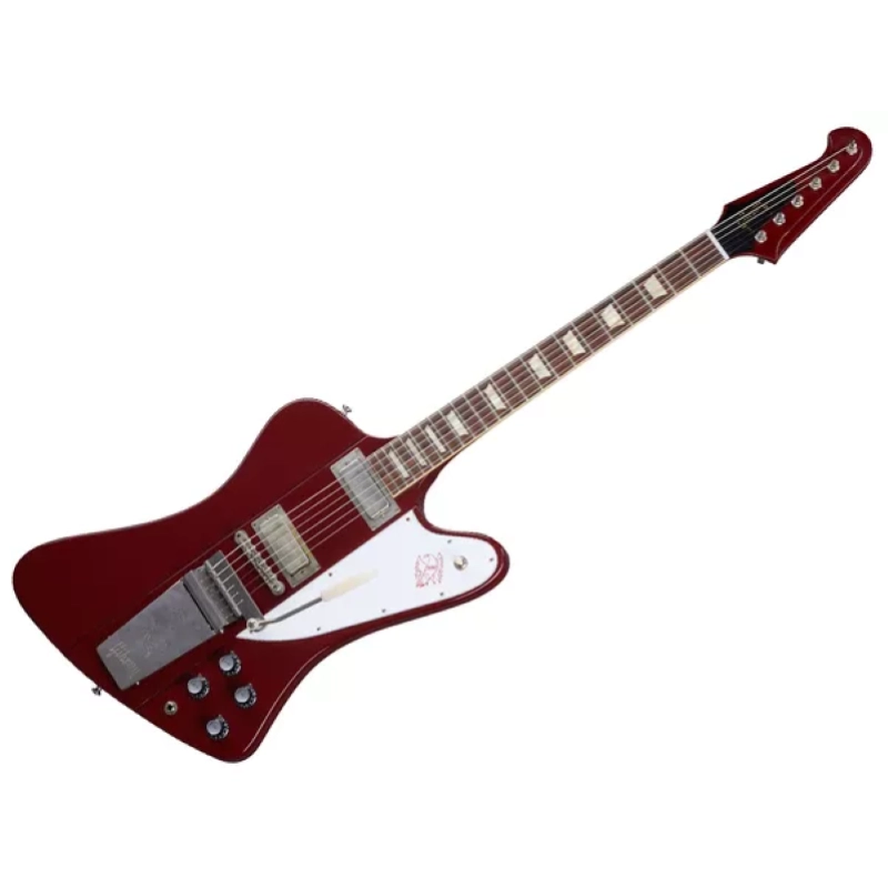 Gibson Custom 1963 Firebird V w/ Maestro Vibrola Ultra Light Aged Ember Red FB5ULEMNM1