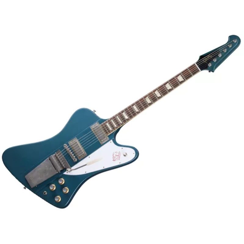 Gibson Custom 1963 Firebird V w/ Maestro Vibrola Ultra Light Aged Pelham Blue FB5ULPBNM1