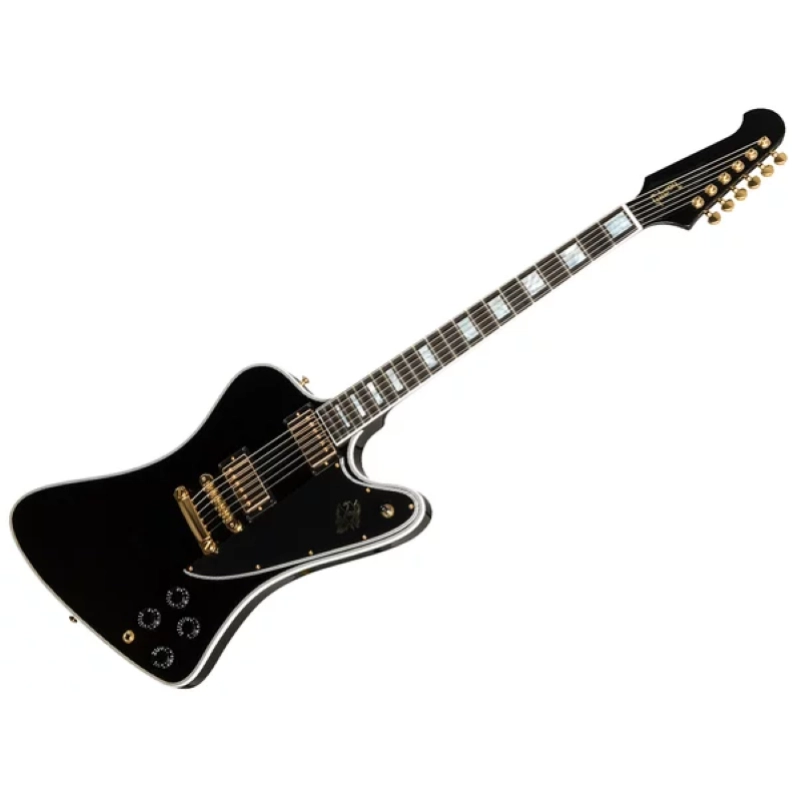 Gibson Custom Firebird Custom w/ Ebony Fingerboard Gloss Ebony CSFBEBGH1E
