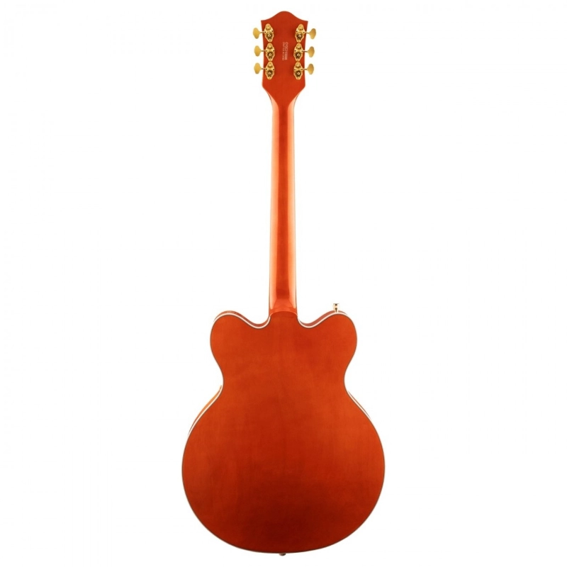 Gretsch G5422TG Electromatic® Classic Hollow Body Double-Cut with Bigsby® and Gold Hardware, Orange Stain