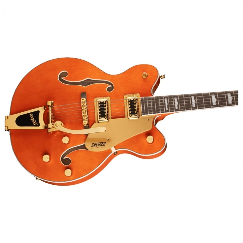 Gretsch G5422TG Electromatic® Classic Hollow Body Double-Cut with Bigsby® and Gold Hardware, Orange Stain