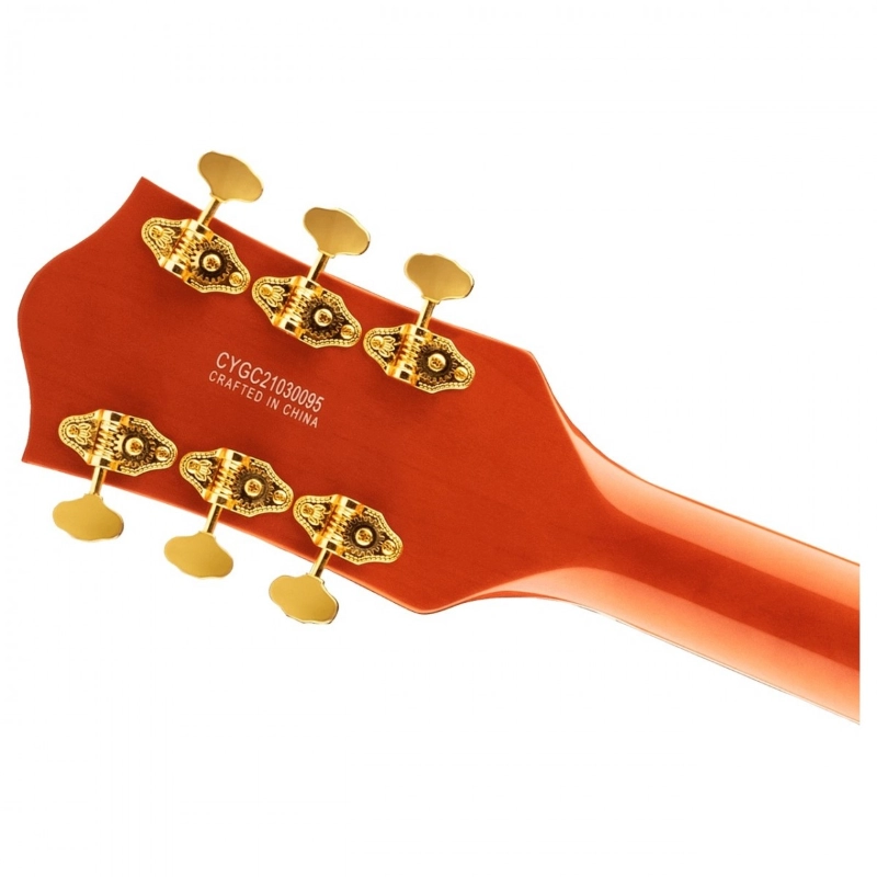 Gretsch G5422TG Electromatic® Classic Hollow Body Double-Cut with Bigsby® and Gold Hardware, Orange Stain