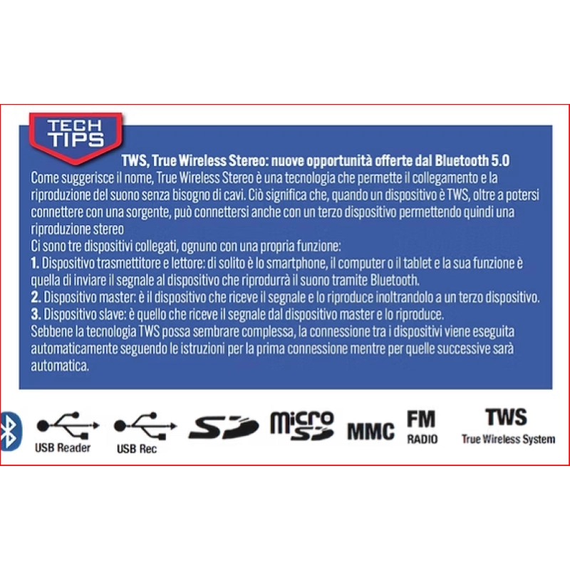 Audio Design M2 12W/L Diffusore auto alimentato con doppio radiomicrofono