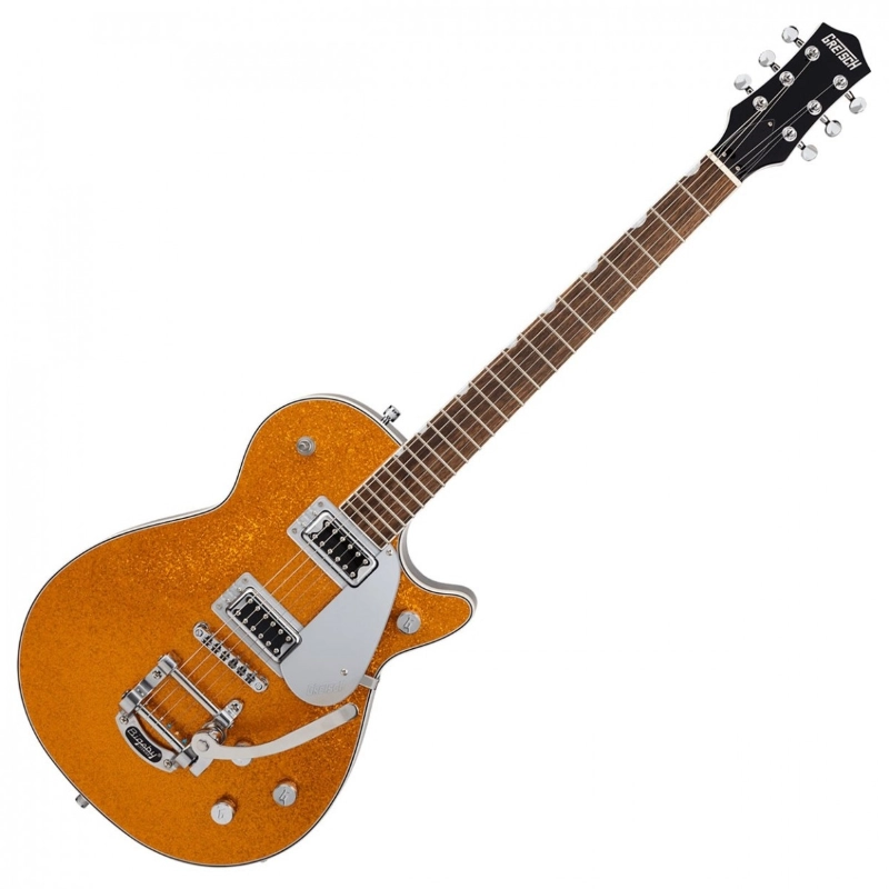 Gretsch G5230T Electromatic® Sparkle Jet™ FT Single-Cut with Bigsby®, Laurel Fingerboard, Gold Sparkle