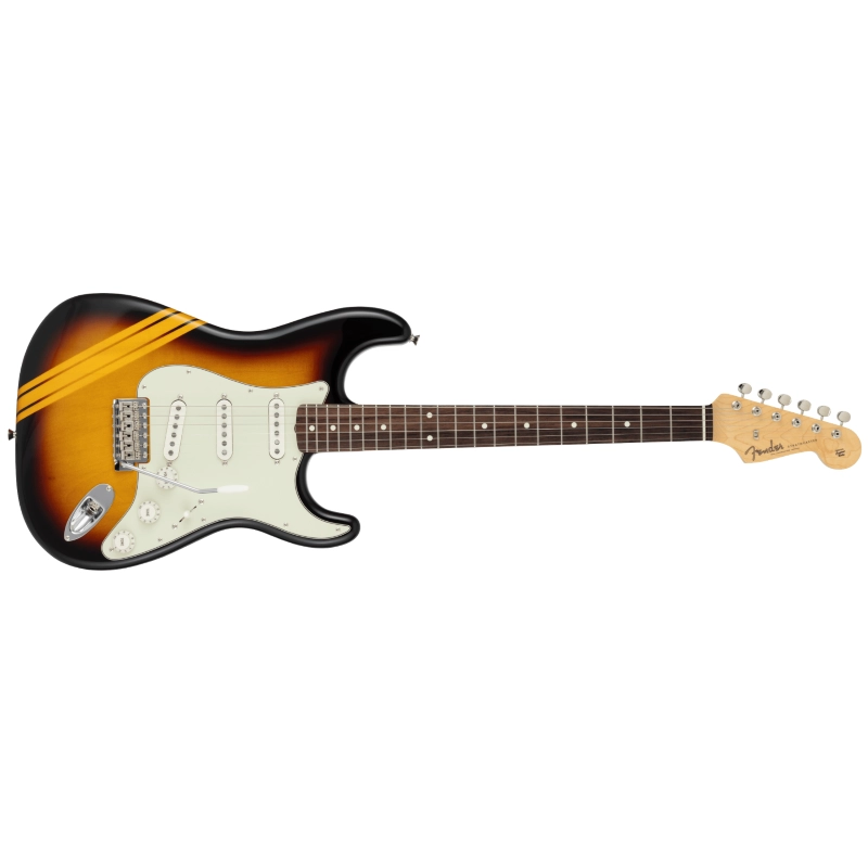 Fender Made in Japan Traditional 2025 Collection, 60s Stratocaster®, Rosewood Fingerboard, Competition 3-Color Sunburst / Aged Natural