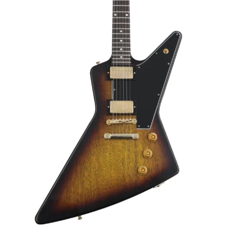 Gibson Custom 58 Korina Explorer Black Pkgd Vintage Sunburst VOS GH 58KEXPPSL20524