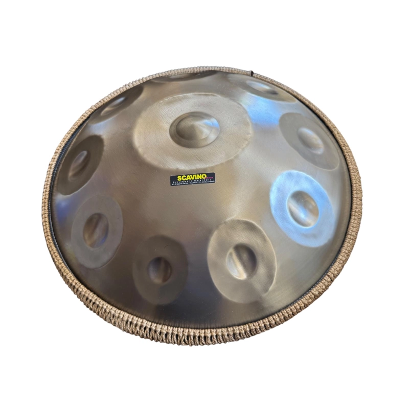 Hand Pan OYSTER 10 note RE minore cm.56 Hz432, Caisa Metal Drum Sonido Drum Hang Rammerdrum, Tuga