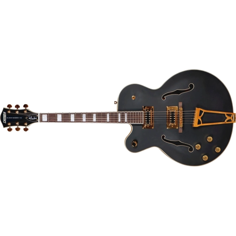 Gretsch G5191BK Tim Armstrong Signature Electromatic® Hollow Body with Gold Hardware, Left-Handed Electric Guitars