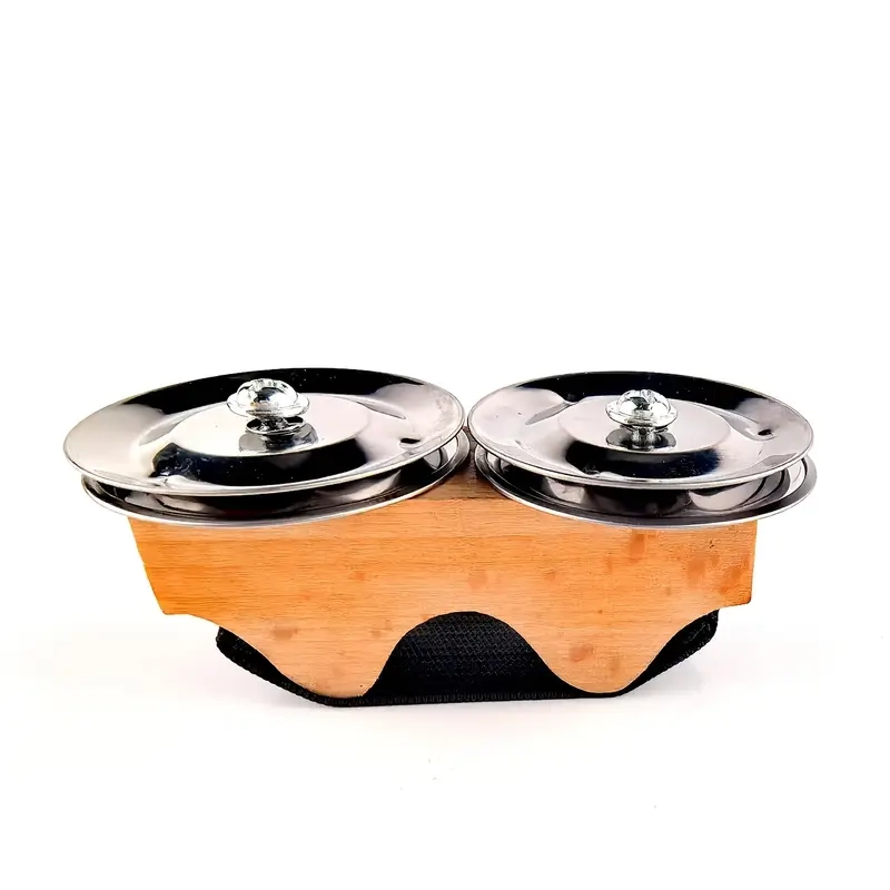 Sonaglio da dito per Cajon con 2 piattini